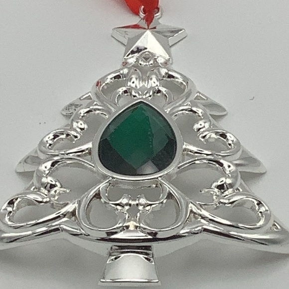 Lenox Bejeweled Silver- Plated Tree Ornament - Picture 2 of 7